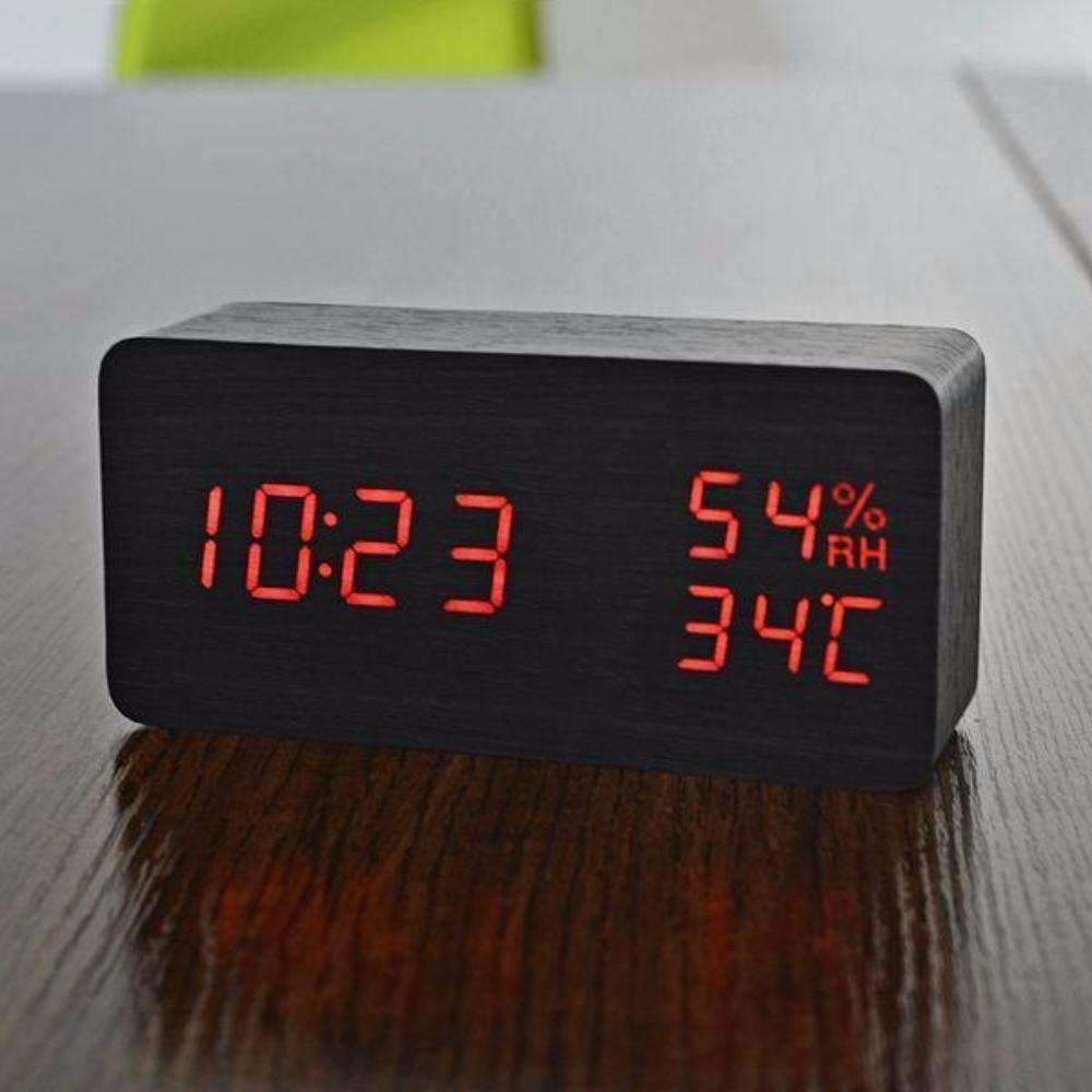 BowLift | LED Wooden Alarm Clock - Wooden Time For Your Morning
