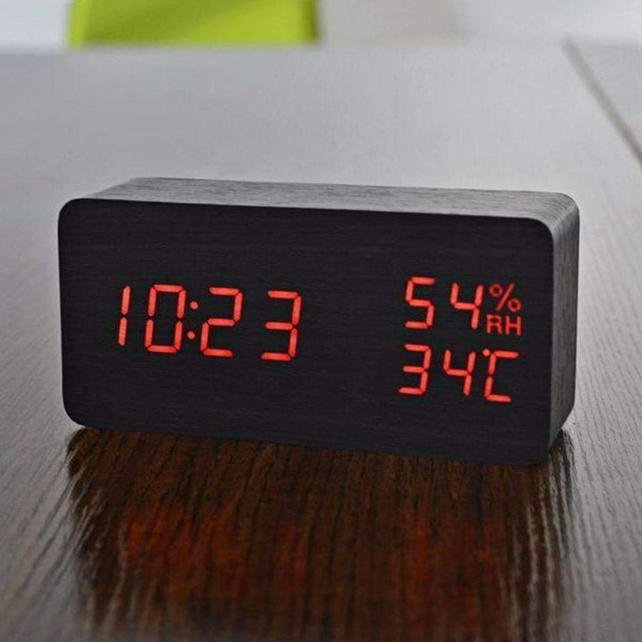 BowLift | LED Wooden Alarm Clock - Wooden Time For Your Morning
