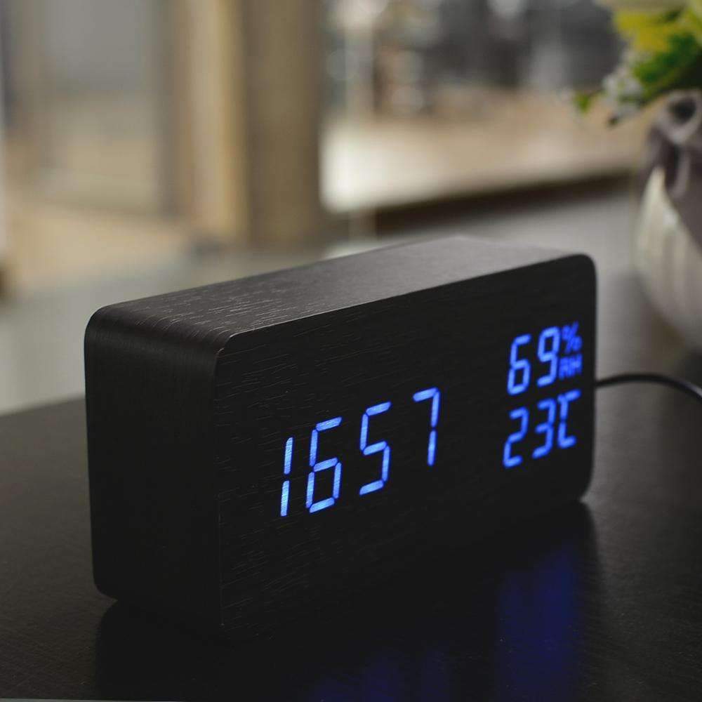 BowLift | LED Wooden Alarm Clock - Wooden Time For Your Morning