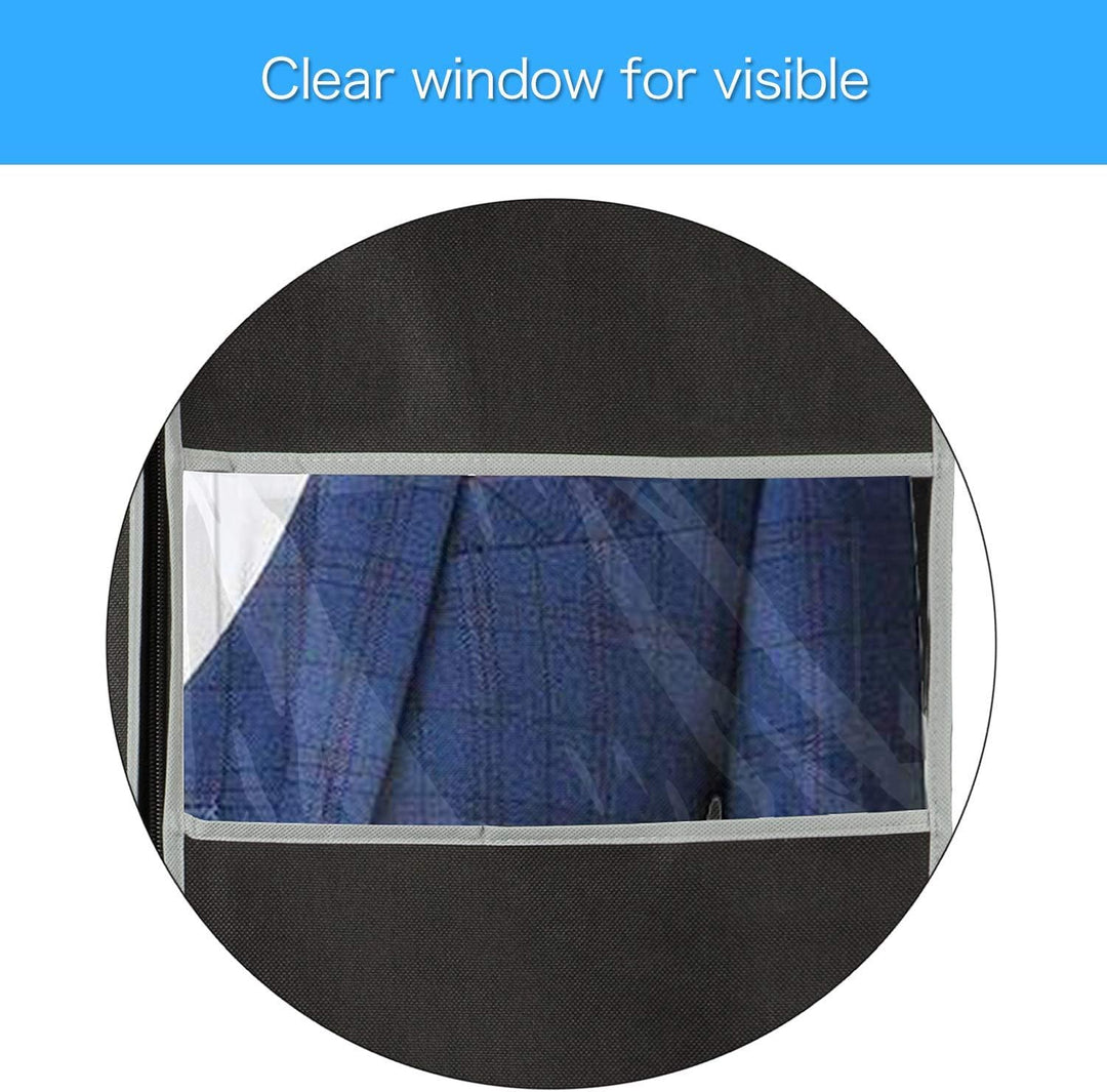 BowLift | Breathable garment cover set – 5-pack garment storage covers with window (1+1 FREE)