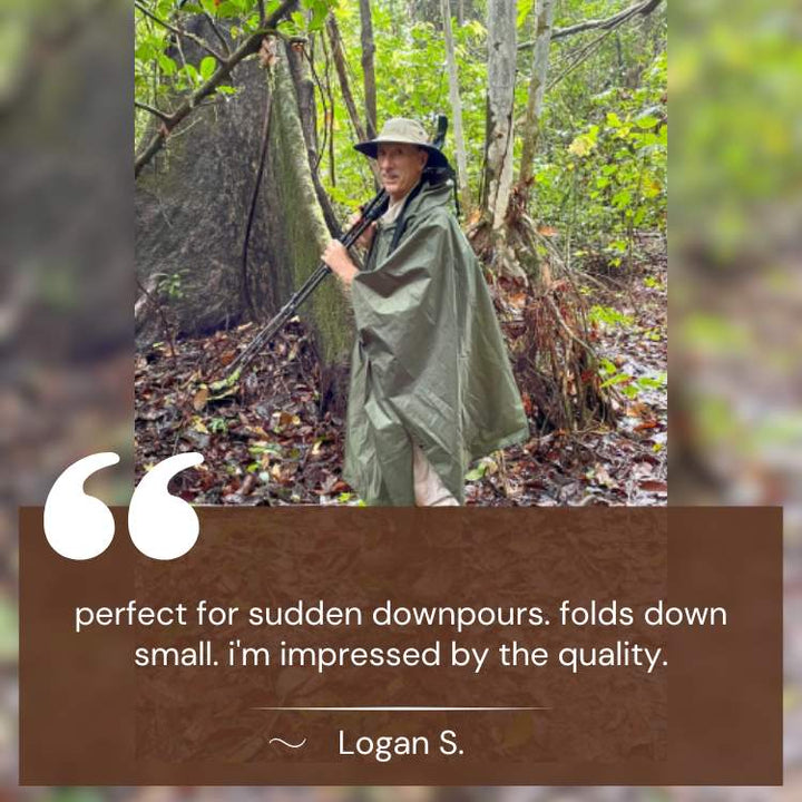 BowLift | All-Terrain Trek Poncho | Waterproof, Packable & Lightweight for Outdoor Adventures and Emergency Preparedness