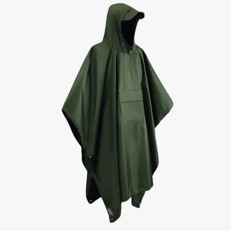 BowLift | All-Terrain Trek Poncho | Waterproof, Packable & Lightweight for Outdoor Adventures and Emergency Preparedness