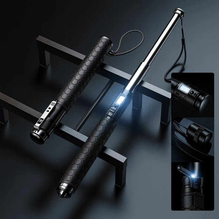 Automatic Self Defense Walking Stick with Stability Support