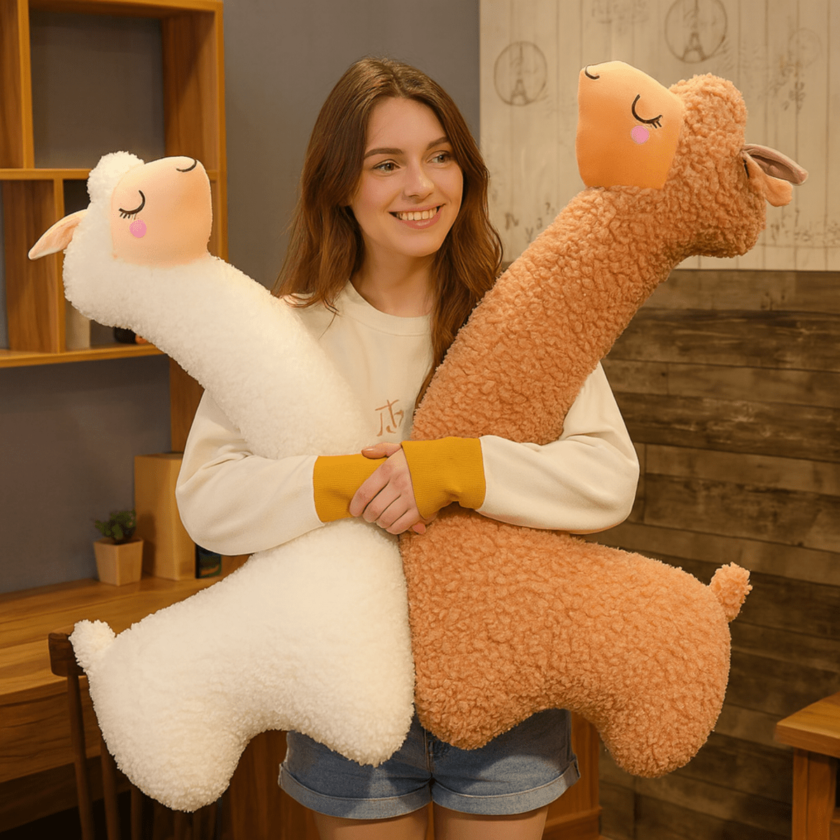BowLift | ALPACARESS – Soft Plush Alpaca Toy for Home Decor