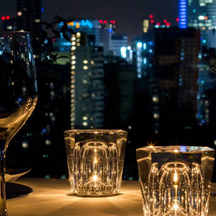 Luxury Rechargeable Diamond Crystal Table Lamp - Lumière Diamant | Bowlift