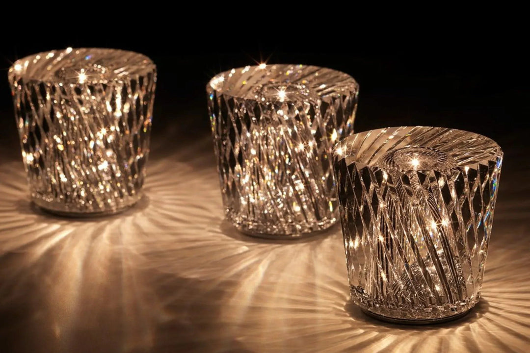 Luxury Rechargeable Diamond Crystal Table Lamp - Lumière Diamant | Bowlift