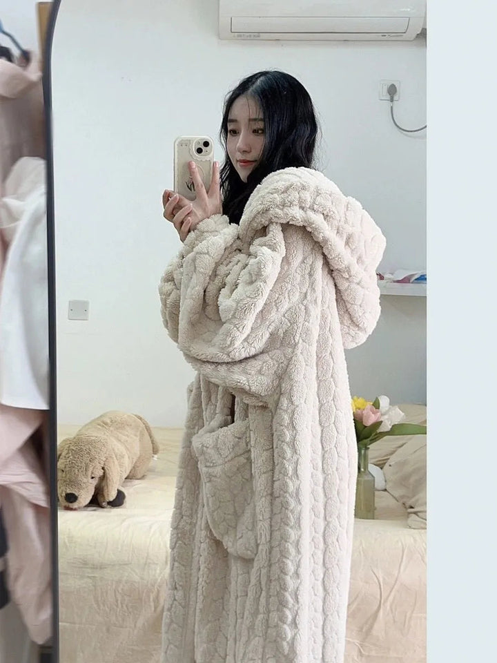 BowLift | Amy Nightfall Robe – Soft women's robe with hood and pockets