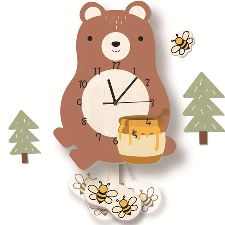 BowLift | Animal Wall Clock for Children