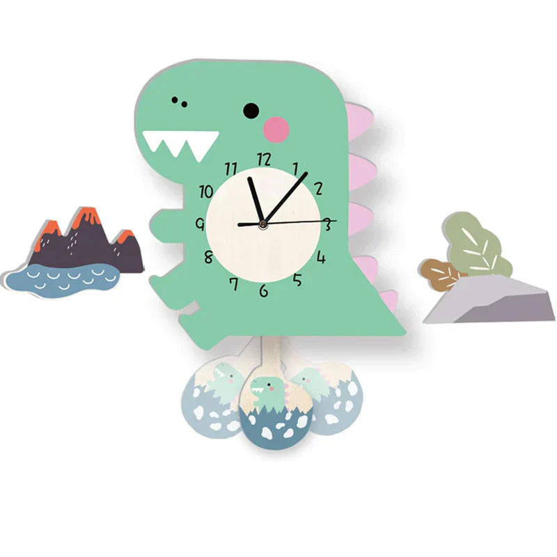 BowLift | Wall Clock - ZooTime - Cute Animal Design - Perfect for Children's Room
