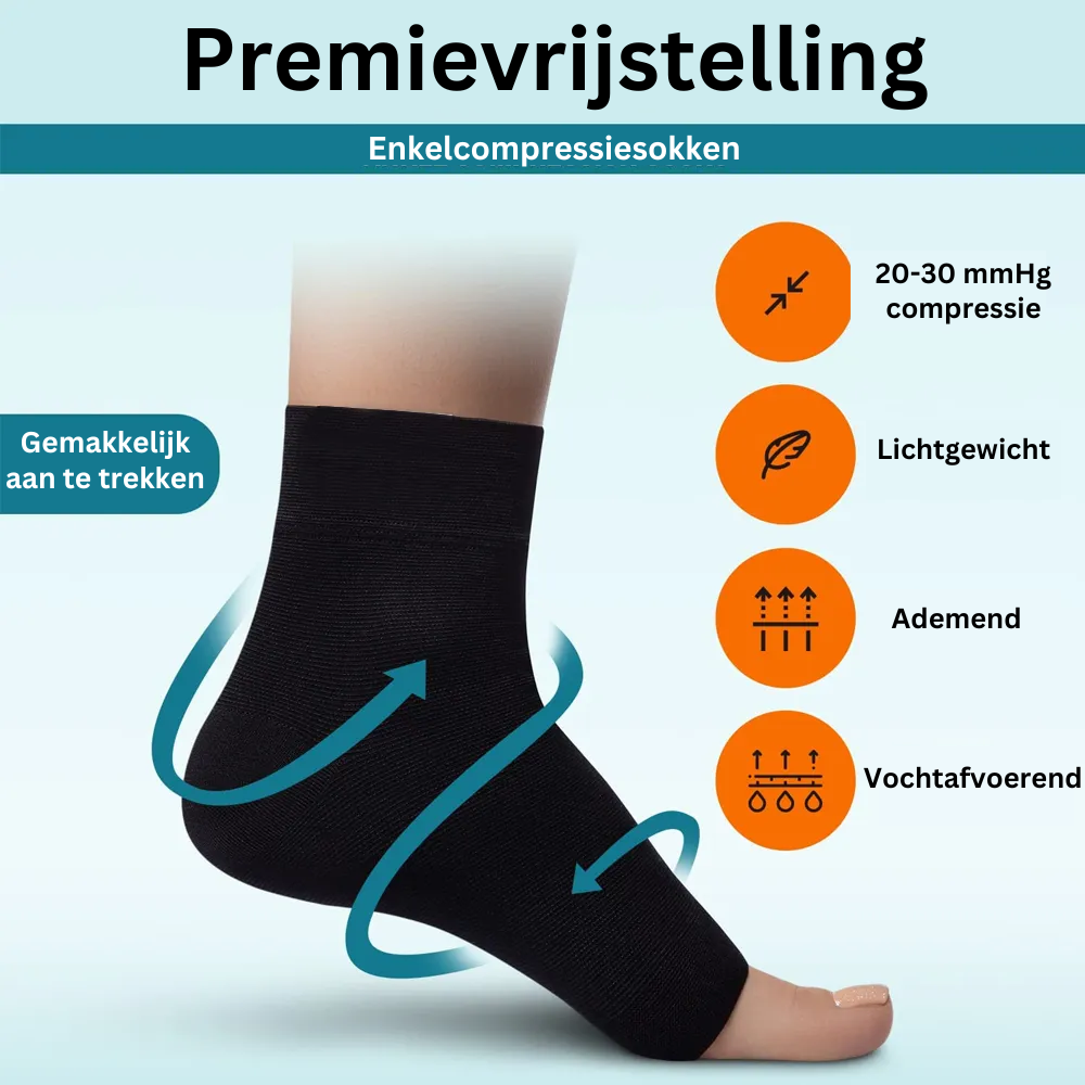 Compression Ankle Socks for Neuropathy - AnkleSupport Pro | Bowlift