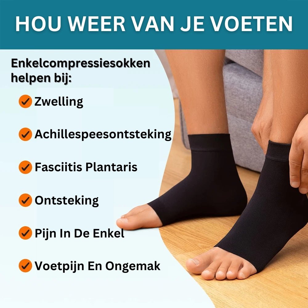 Compression Ankle Socks for Neuropathy - AnkleSupport Pro | Bowlift