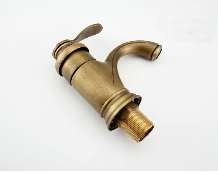 BowLift | Antique Brass Tap Bathroom Fixtures Faucet Sink Mixer Tap