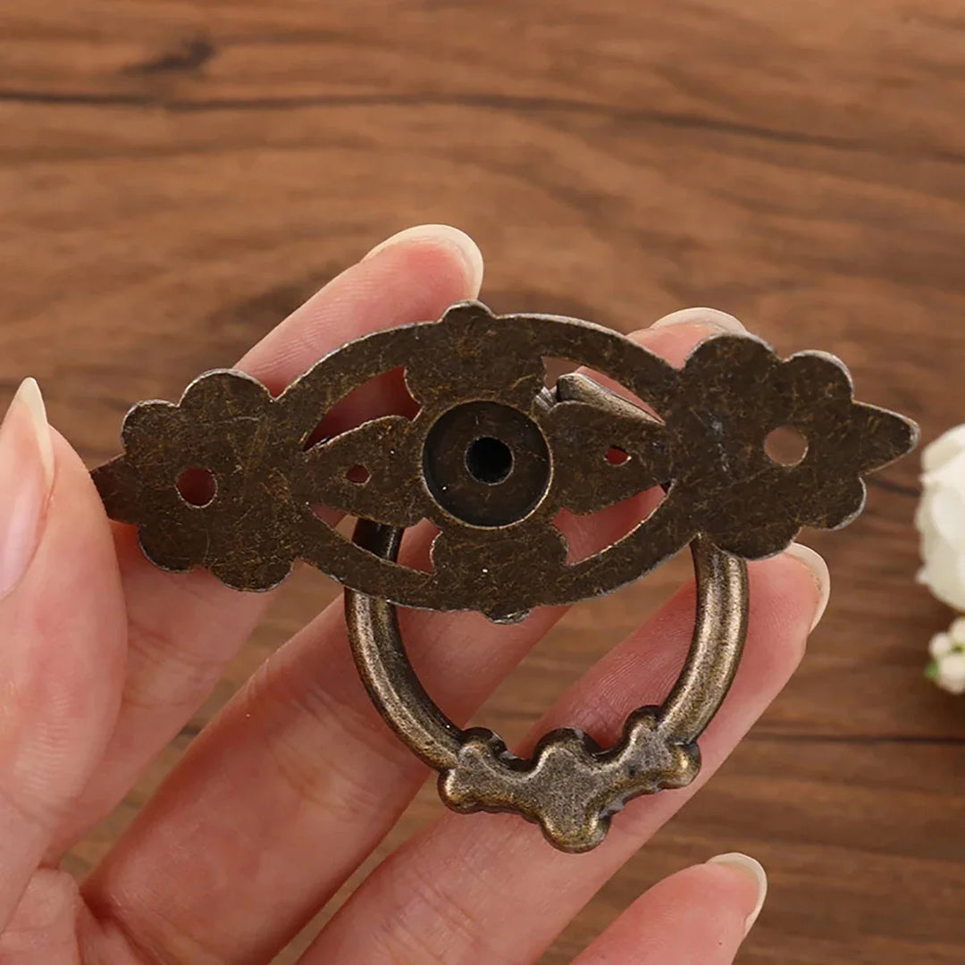 Antique Brushed Cabinet Handles Retro Alloy Drawer and Door Pulls | Bowlift