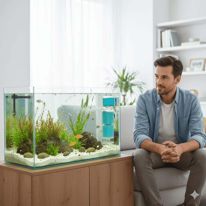 BowLift | AQUAFLOW 5-IN-1 – Crystal-Clear Water & Automatic Cleaning for Aquariums