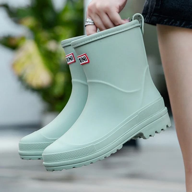 BowLift | AquaStride 2.0 | Stylish Mid-Calf Waterproof Rain Boots for Women