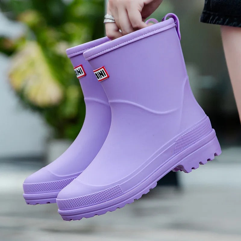 BowLift | AquaStride 2.0 | Stylish Mid-Calf Waterproof Rain Boots for Women