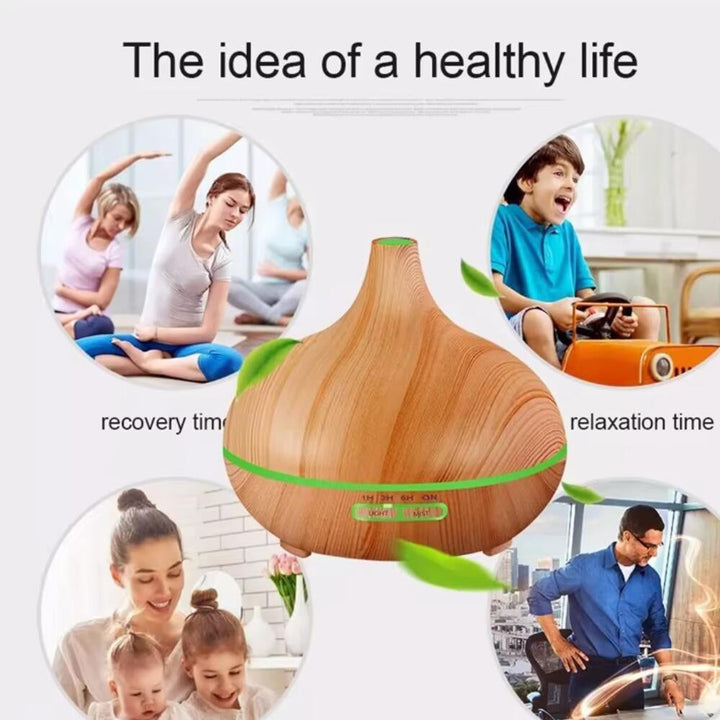 Aroma Diffuser – 500 ml with wood look | Bowlift