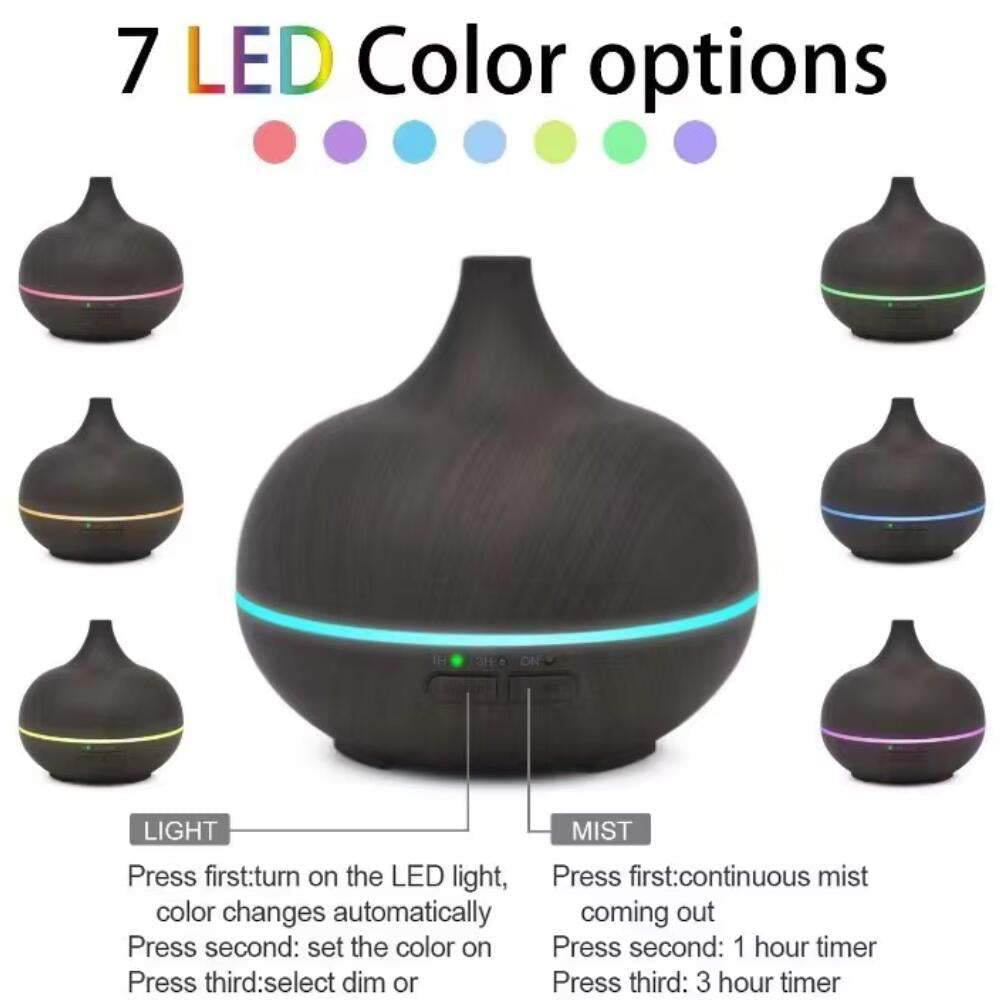 Aroma Diffuser – 500 ml with wood look | Bowlift