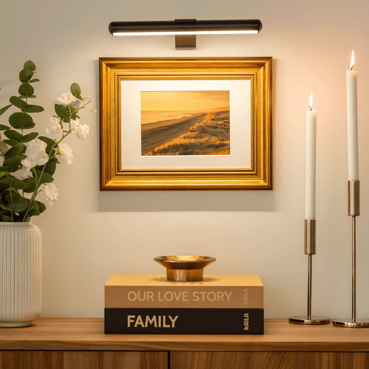 BowLift | ArtGlow LED Wall Lamp – Wireless Lighting for Art and Decoration