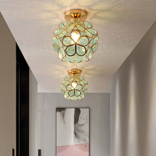 BowLift | Artistic Glass Ceiling Light with Floral Design - FlowerHall