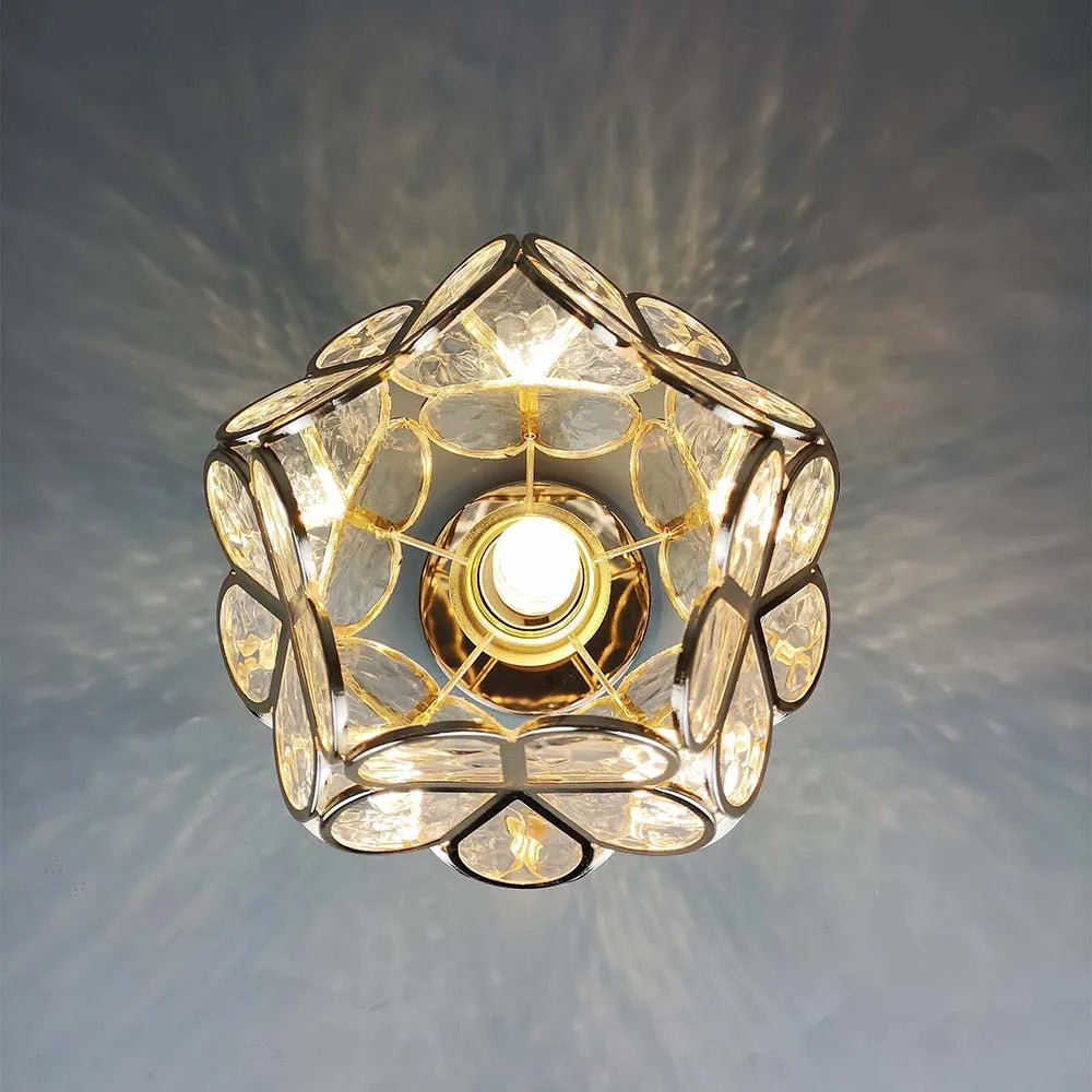 BowLift | Artistic Glass Ceiling Light with Floral Design - FlowerHall