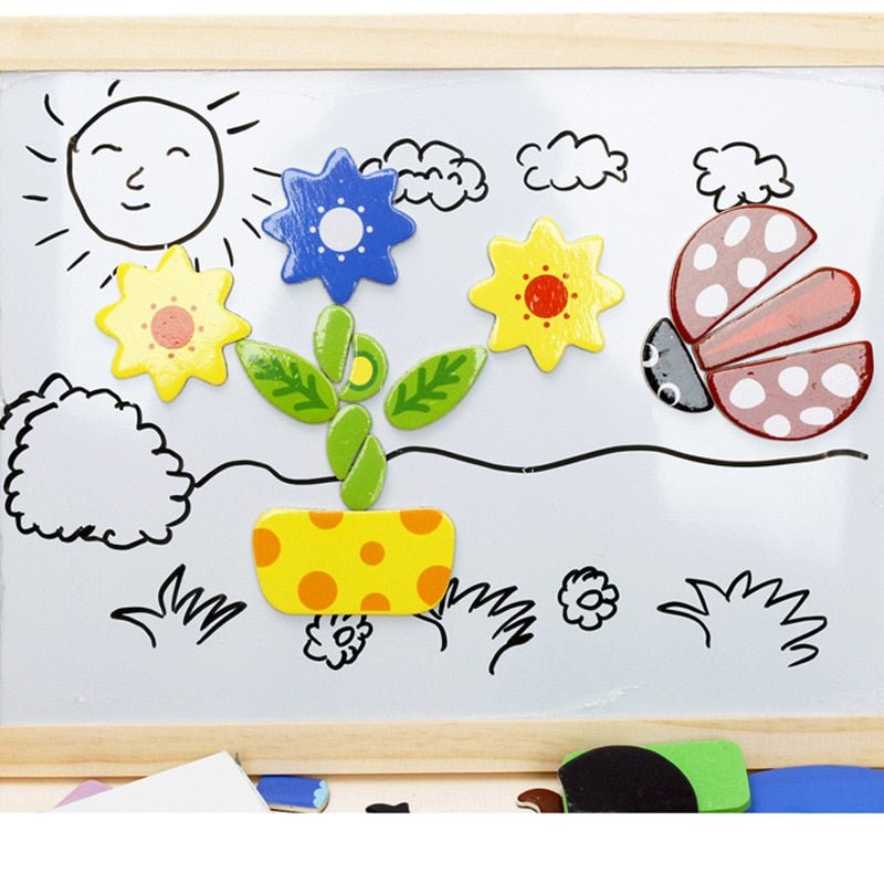 BowLift | ArtMagnet Board – Montessori Wooden Magnetic Drawing Board for Kids – Creativity & Learning