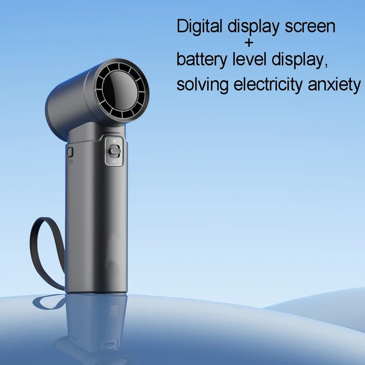 BowLift | Portable Handheld Fan with Power Bank - High-Speed Cooling with 18W Fast Charging for Outdoor Use