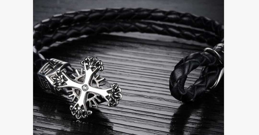 BowLift | Vintage Cross Men’s Bracelet