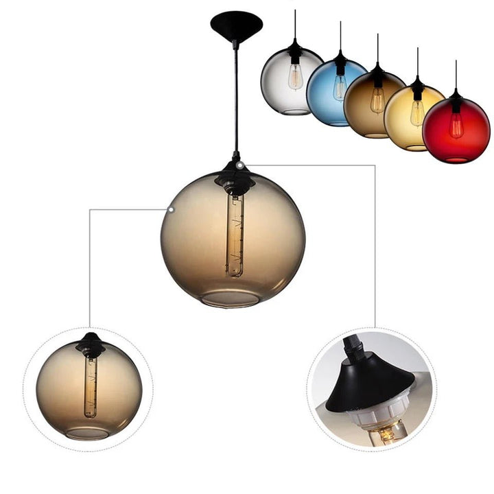 BowLift | AuraGlass - Elegant Glass Hanging Light
