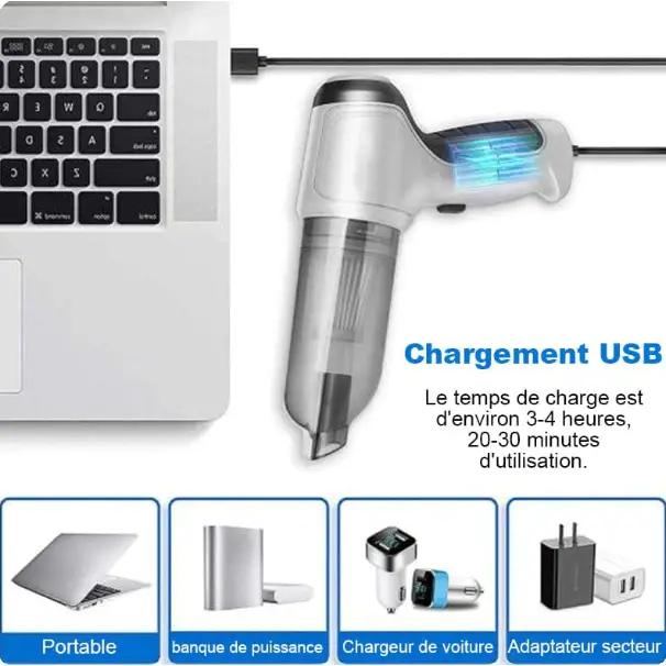 BowLift | Cordless Handheld Vacuum Cleaner for the Car - Strong Suction Power