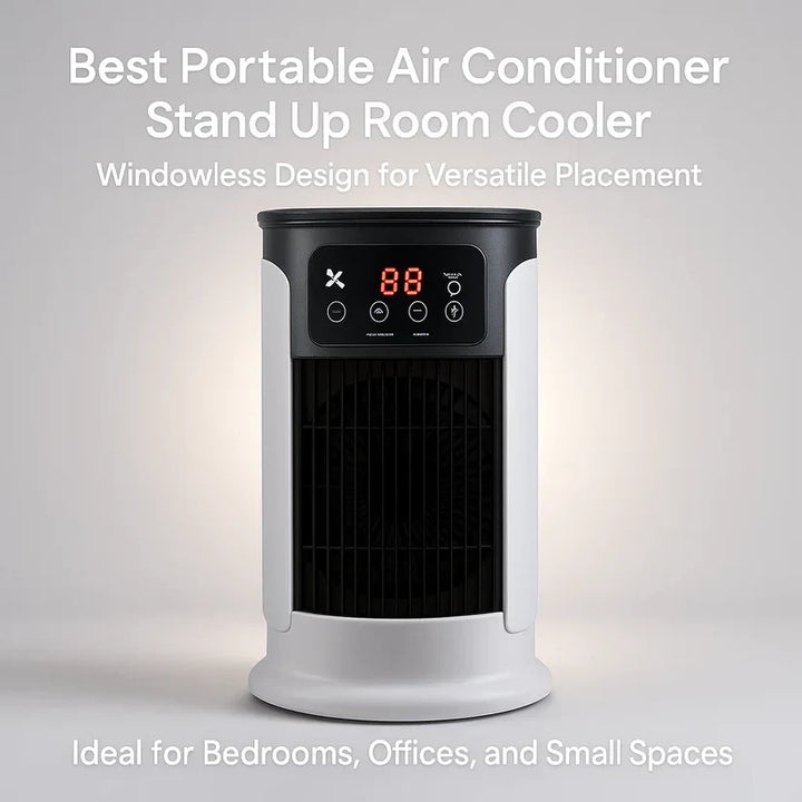Portable Air Conditioner | Windowless, Energy Efficient & Ideal for Home Office and Dormitory Use | Bowlift