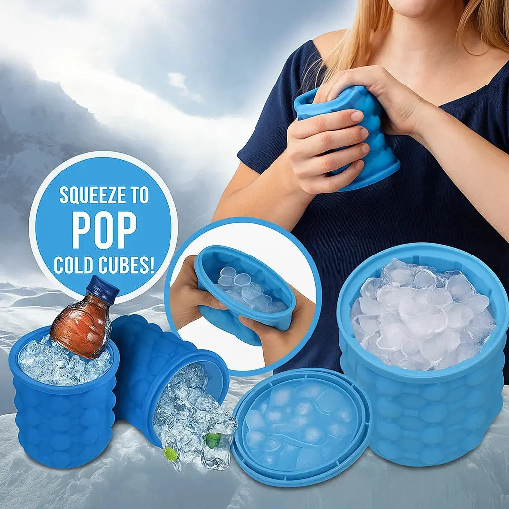 BowLift | Space-saving ice cube container with lid