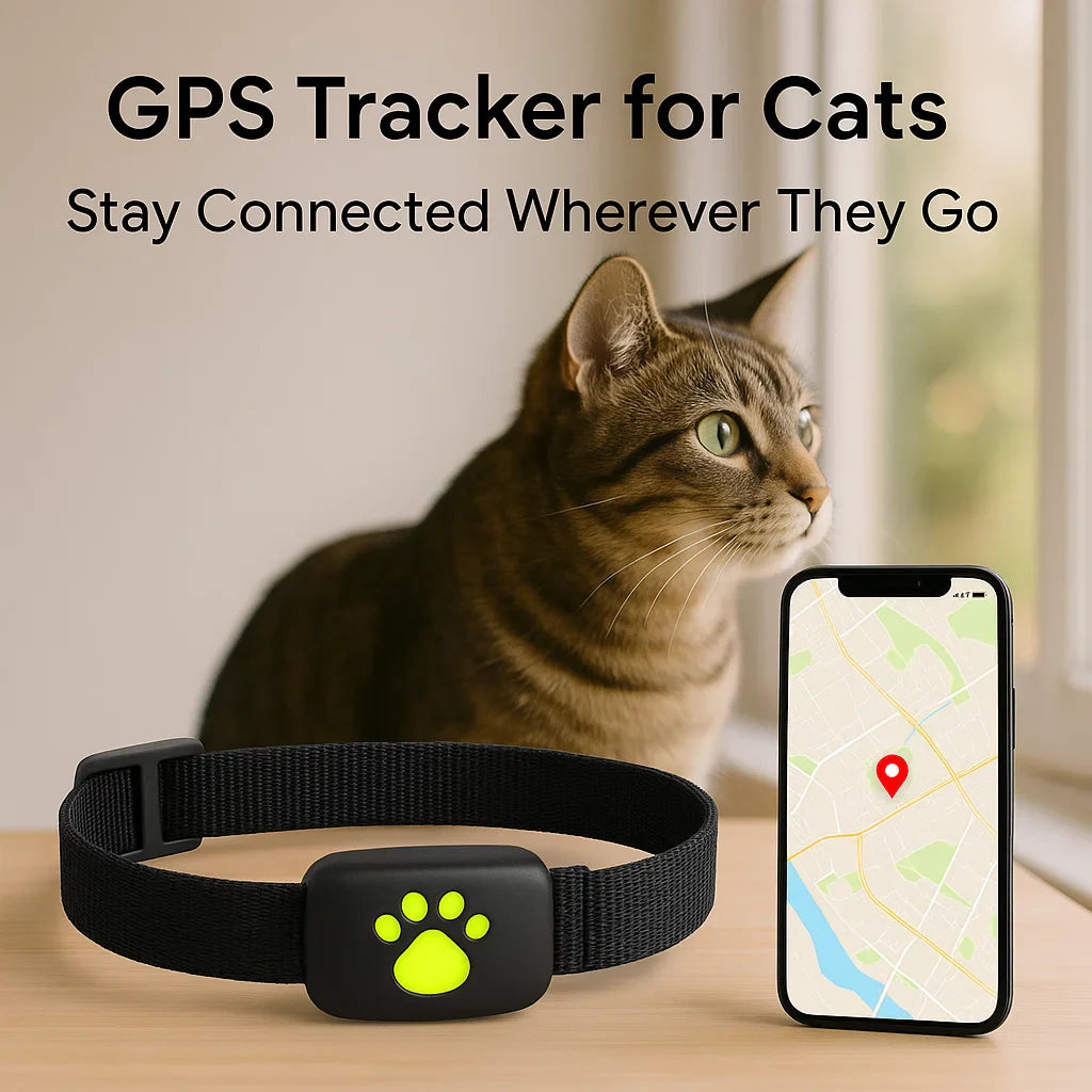 BowLift | #1 Find  GPS Cat Tracker with Real-Time Location, Waterproof Design, and Activity Monitoring for Pet Safety and Tracking