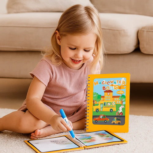 BowLift | Magical self-erasing watercolor book set for children with water brush