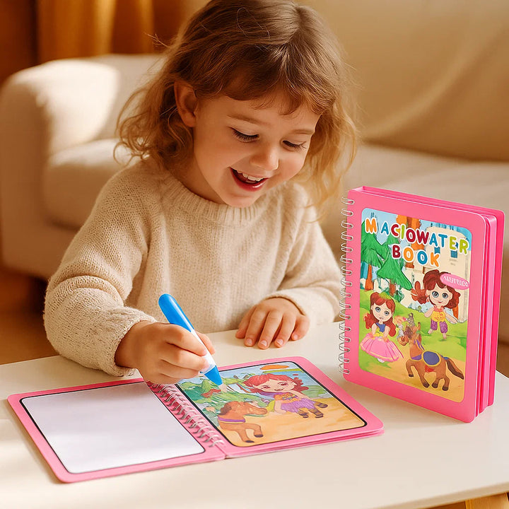 BowLift | Magical self-erasing watercolor book set for children with water brush