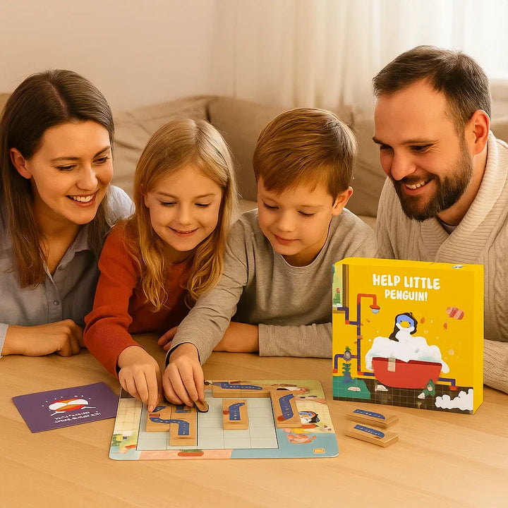 BowLift | Penguin Shower Maze Puzzle Game - Promote Logical Thinking!