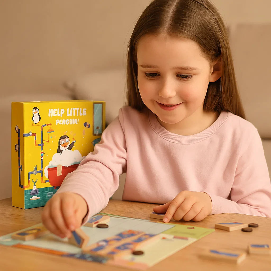 BowLift | Penguin Shower Maze Puzzle Game - Promote Logical Thinking!