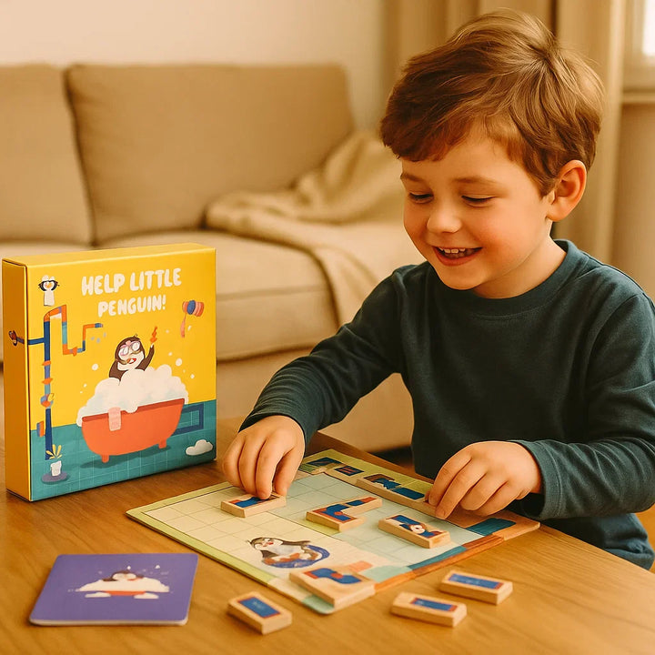 BowLift | Penguin Shower Maze Puzzle Game - Promote Logical Thinking!