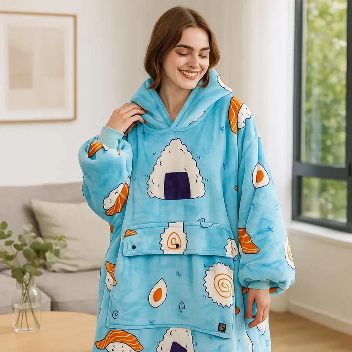 BowLift | USB heated blanket hoodie for intense warmth