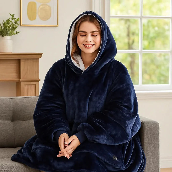BowLift | USB heated blanket hoodie for intense warmth