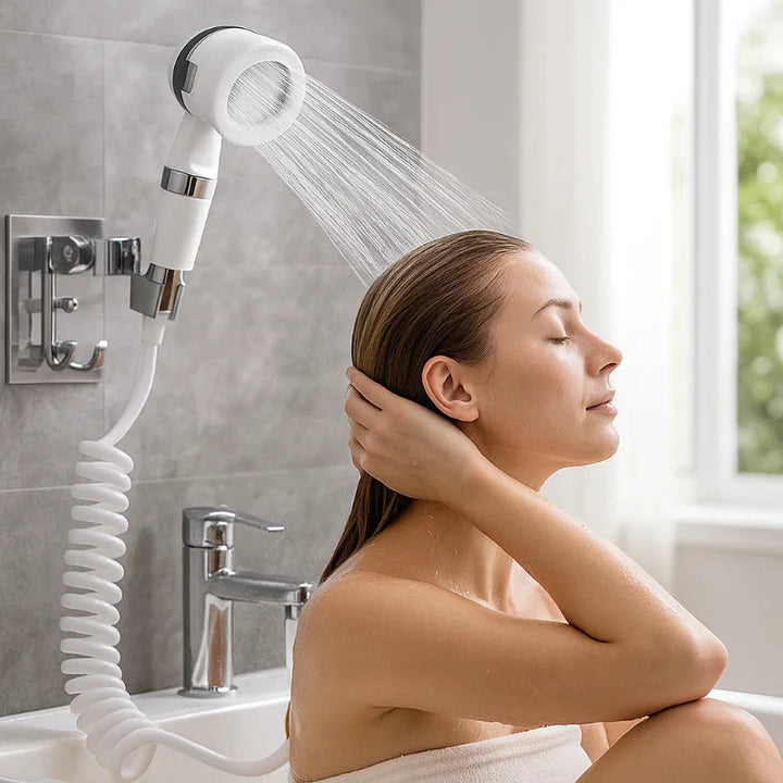 BowLift | AQUASOOTHE – Spa Shower Head with Gel Dispenser & Massage