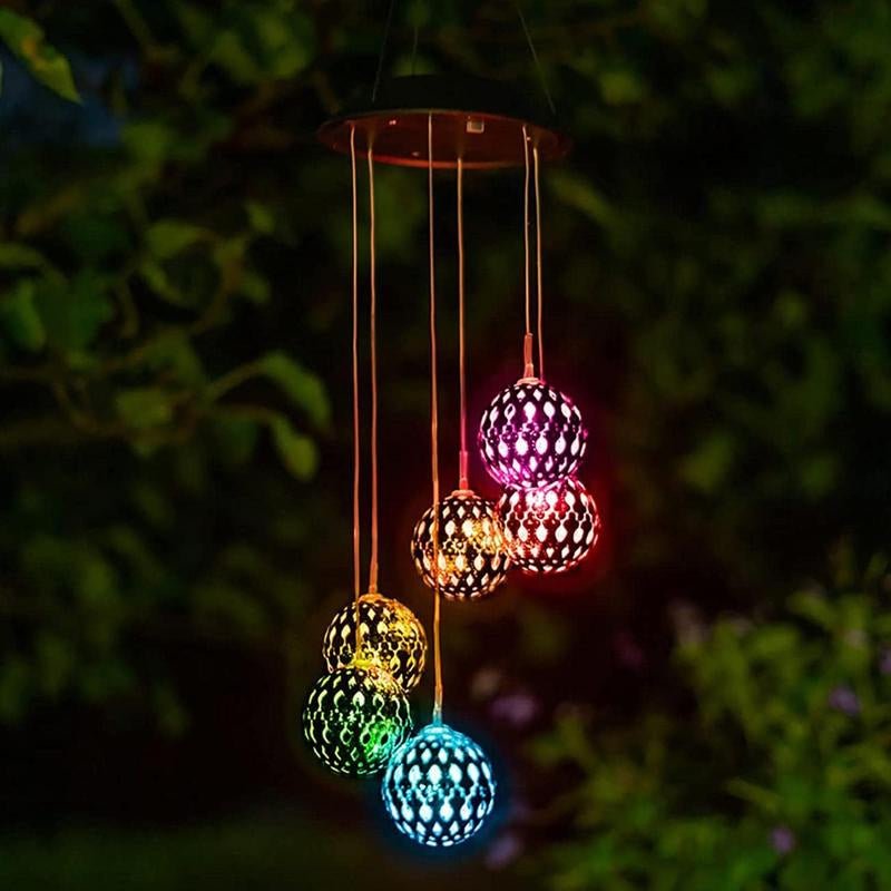BowLift | AURABELL – Solar Wind Chime Outdoor Light for Eco-Friendly Garden Charm