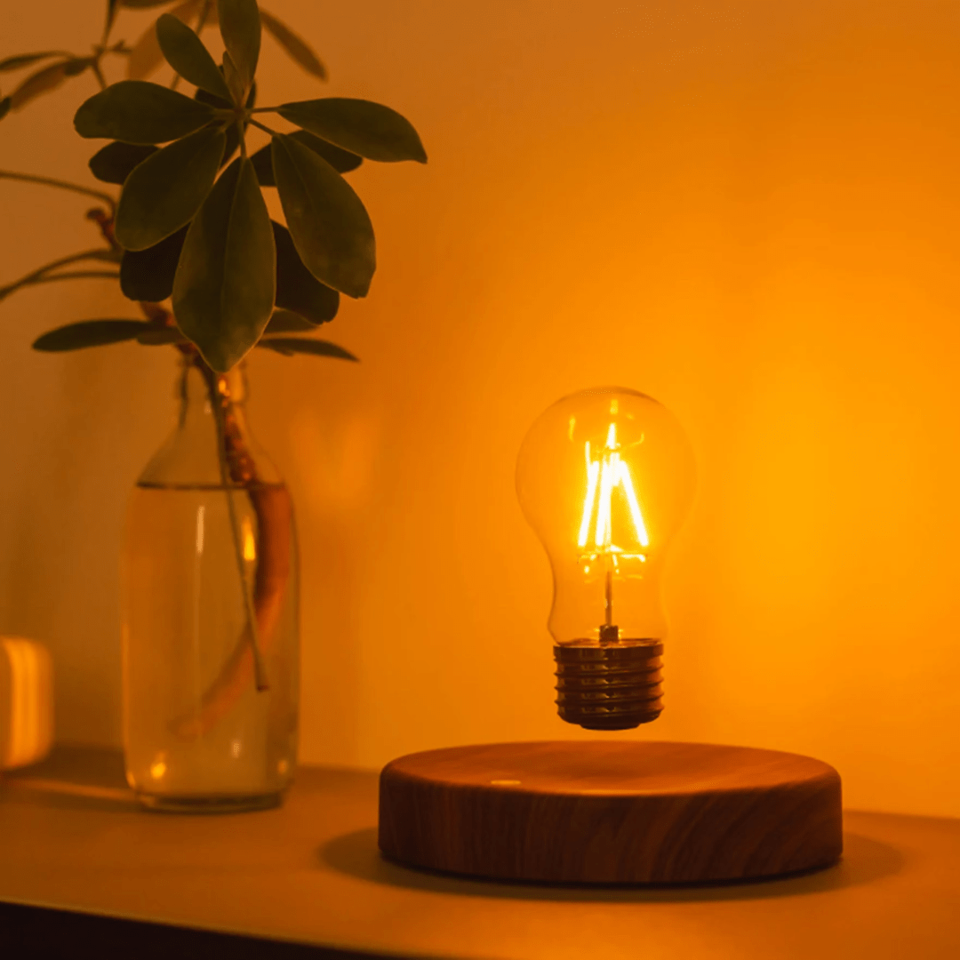 BowLift | LumiGlide Floating LED Bulb | Magnetic levitation light with touch control for modern spaces
