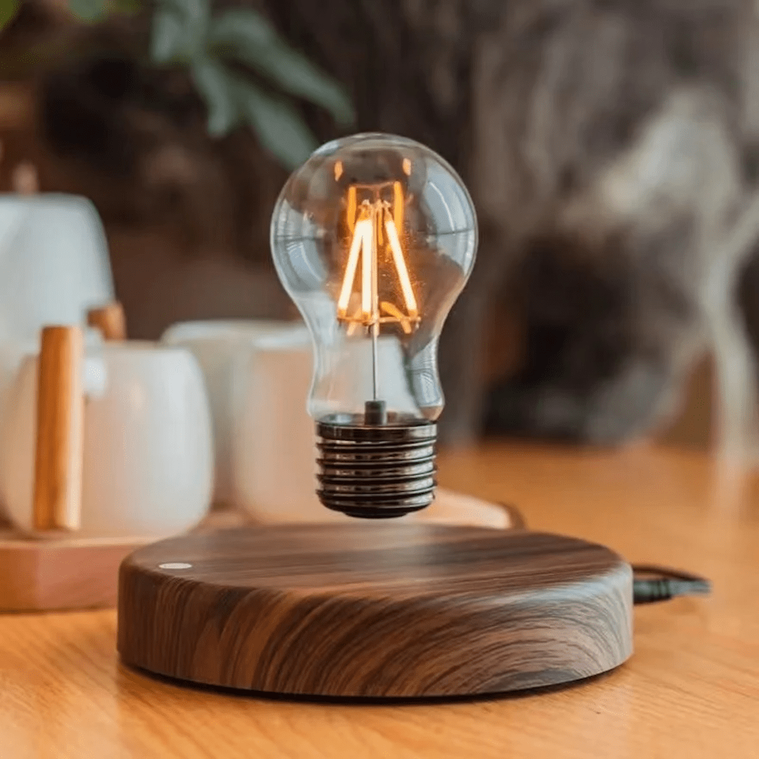 BowLift | LumiGlide Floating LED Bulb | Magnetic levitation light with touch control for modern spaces