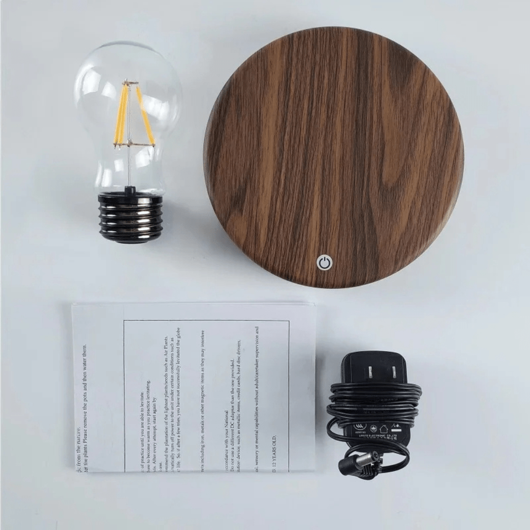 BowLift | LumiGlide Floating LED Bulb | Magnetic levitation light with touch control for modern spaces