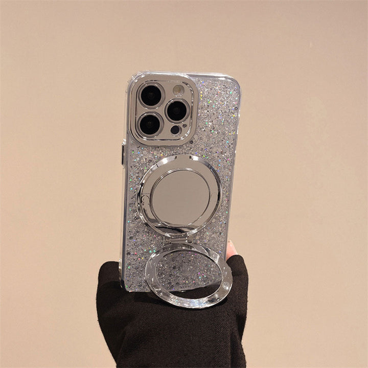 BowLift | Silver Glitter Mirror MagSafe