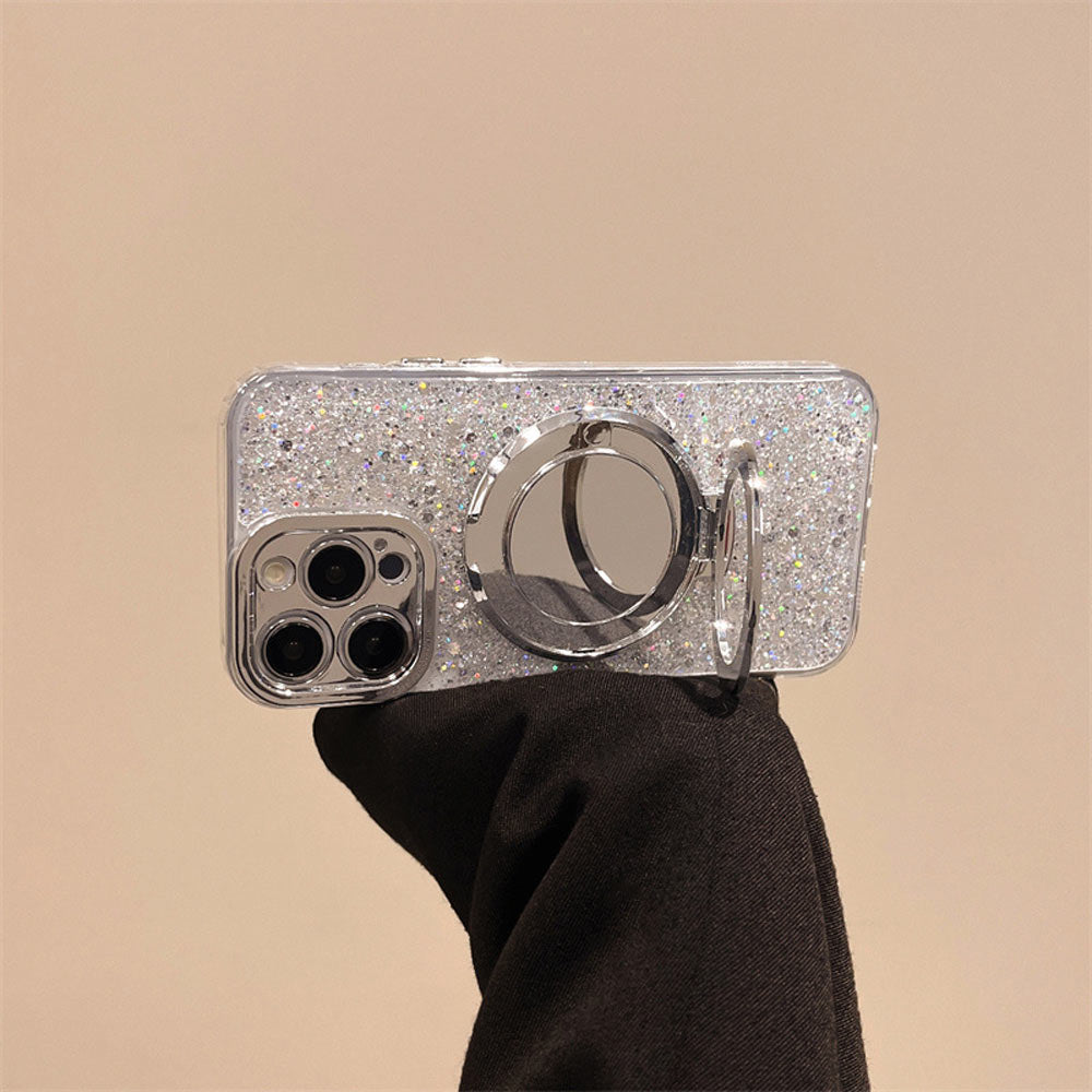 BowLift | Silver Glitter Mirror MagSafe