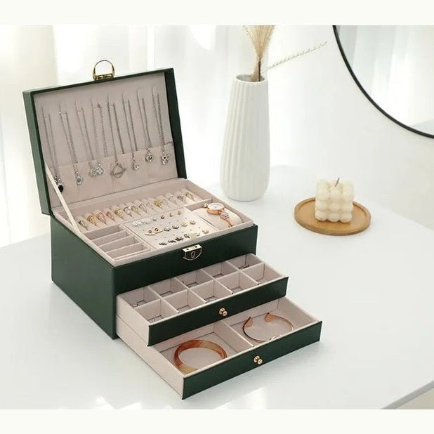 BowLift | AURELIA BOX – Multi-Layer Leather Jewelry Organizer for Stylish Storage