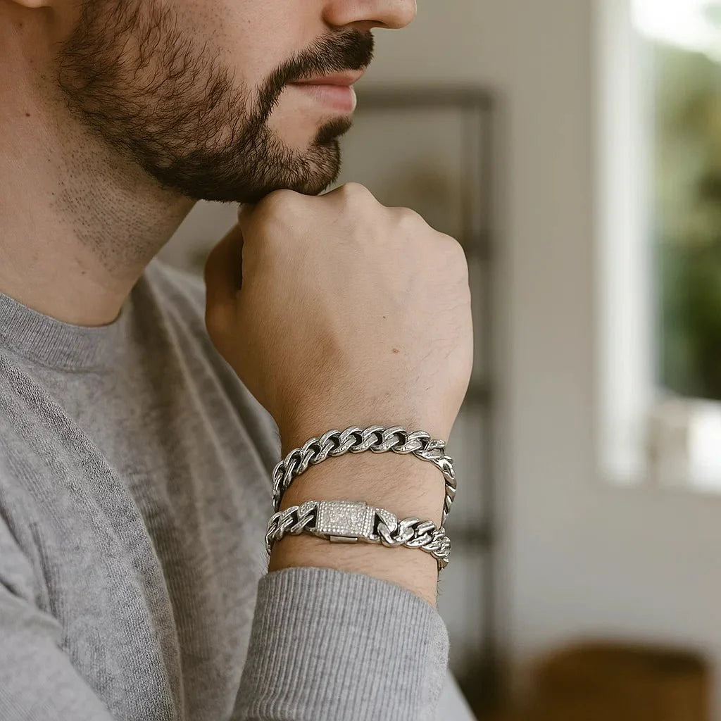 BowLift | AURELIUS – 18K Gold Plated Cuban Link Bracelet for Men