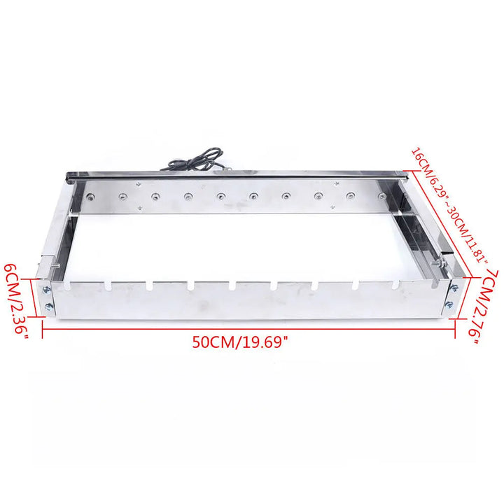Automatic Rotating Rotisserie Stainless Steel BBQ Grill Skewers Set | Bowlift